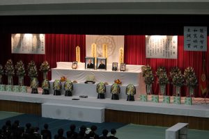 校祖70回忌並びに前学院長追悼式